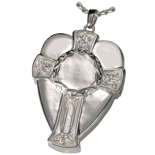 Zilveren Ashanger Keltisch Schild met Medaillon