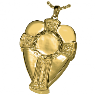 Gouden Ashanger Keltisch Schild met Medaillon